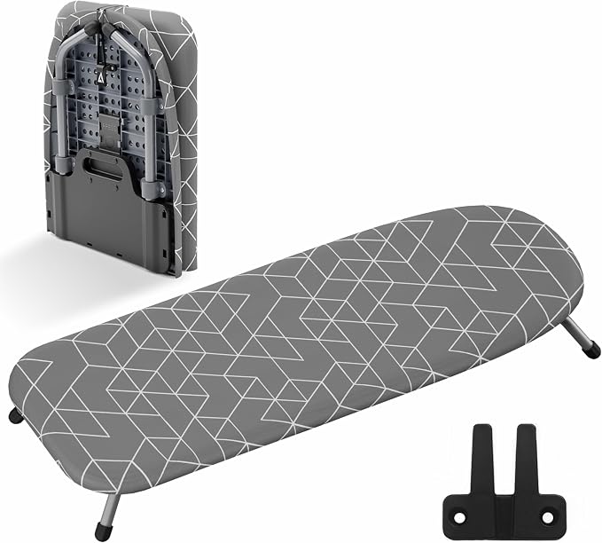 Xabitat Foldable Tabletop Ironing Board, foldable frame, heat-resistant cover by Xabitat