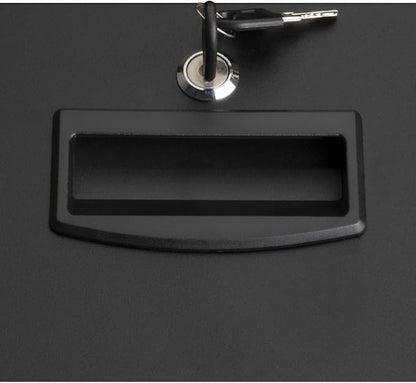 Lorell Standard Lock Mobile File Black 28.35" x 16.54" x 6.50" - Image 7