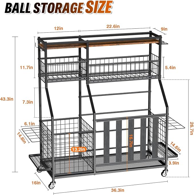 Sports Equipment Organizer, Garage Storage - Image 2