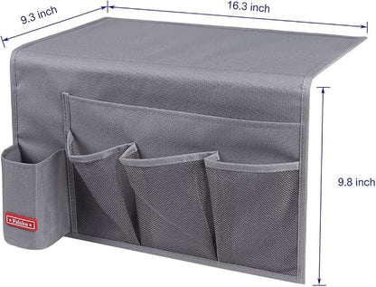 Bedside Caddy, 5 Pockets Bedside Organizer Caddy Under Mattress, Holds Water - Image 3