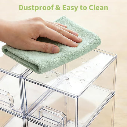 Bottle Storage Organizer Baby: Clear Stackable Storage Drawers, Acrylic Bottles - Image 7
