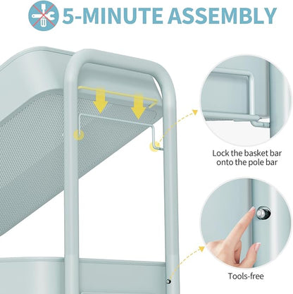 TOOLF 4-Tier Rolling Cart - Image 5