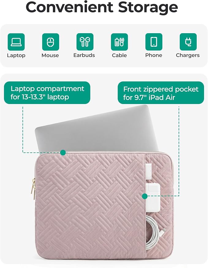 BAGSMART Laptop Sleeve Bag Compatible - Image 4