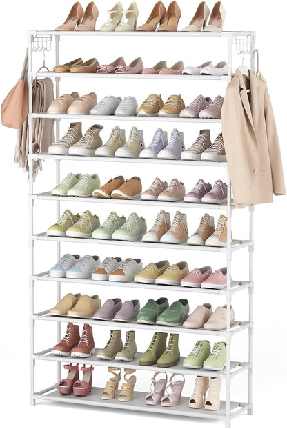 LANTEFUL 10 Tiers Shoe Rack 50 Pairs Large Capacity Tall Shoe Organizer Sturdy by LANTEFULforTidyingHouse