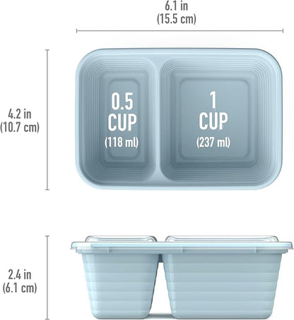 Bentgo Prep - 2-Compartment Snack Containers - Reusable, Microwaveable - Image 7