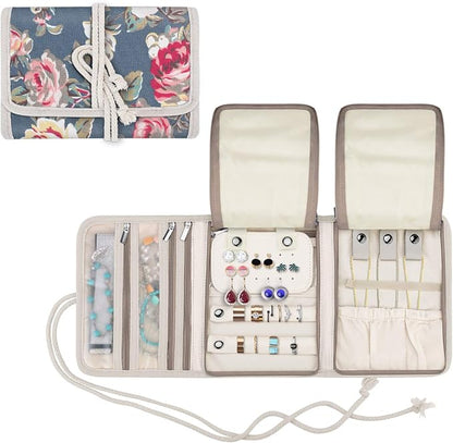 Teamoy Travel Jewelry Roll, Jewelry Storage Bag Organizer by Teamoy