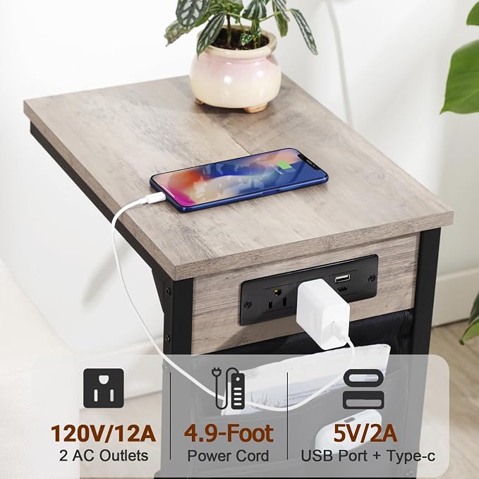 AMHANCIBLE C Shaped End Table - Image 5