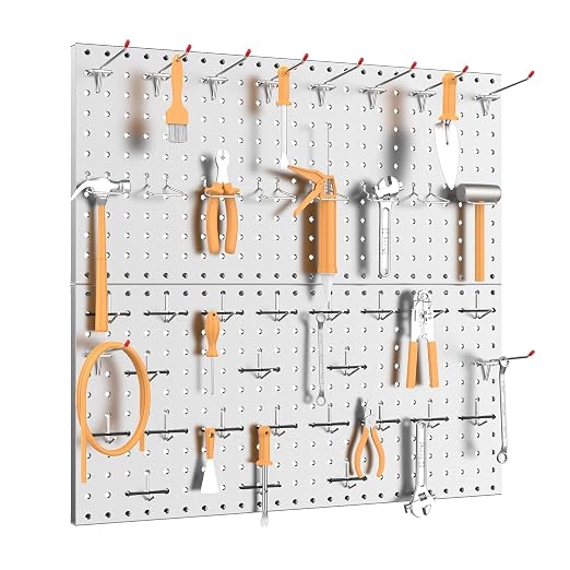 TORACK 2-Pack 12x24 inch Metal Pegboard Panels - Image 7
