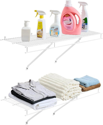 VEVOR Wire Shelf Kit, 3 ft, Wall Mounted Wire Shelves, Heavy-Duty Carbon Steel by VEVOR