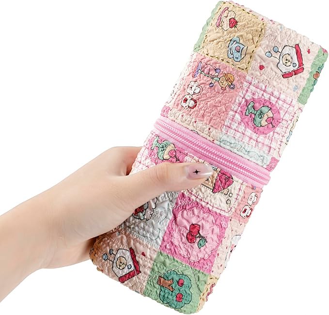 Quilted Hair Tools Travel Bag，Hair Styling Accessories Storage Case - Image 7