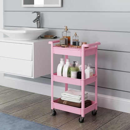 Steehoom 3-Tier Utility Rolling Cart - Image 7