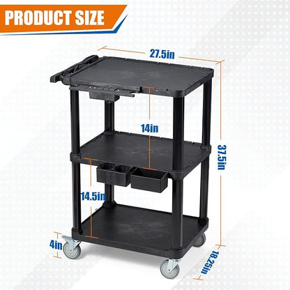 ELAFROS Heavy Duty 3-Tier AV Cart - Image 2