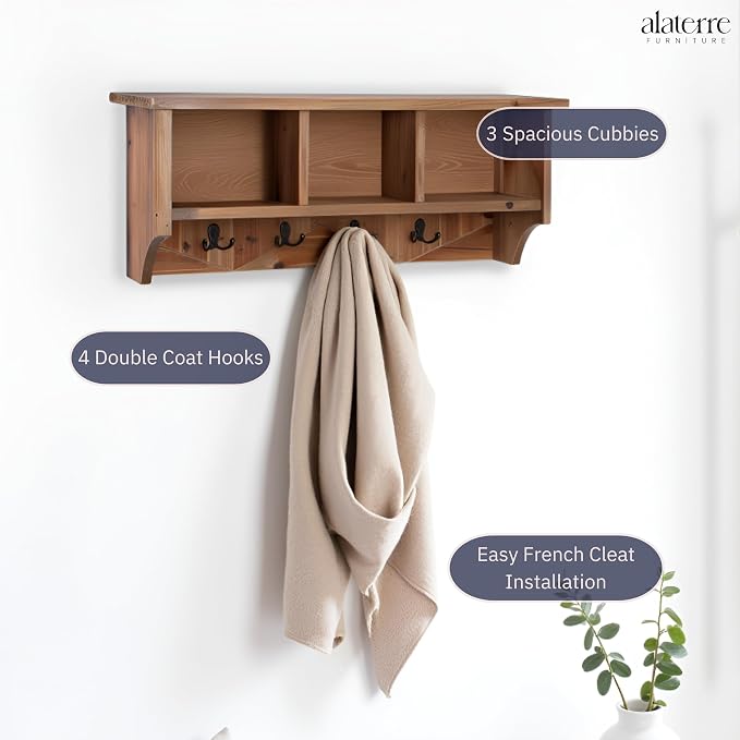 Revive Solid Wood Wall Mounted Coat Rack - Image 4