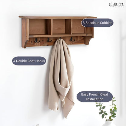 Revive Solid Wood Wall Mounted Coat Rack - Image 4