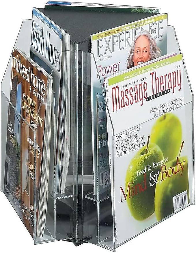 Safco Products 5698CL Reveal Table Top Literature Display, 6 Magazine - Image 3