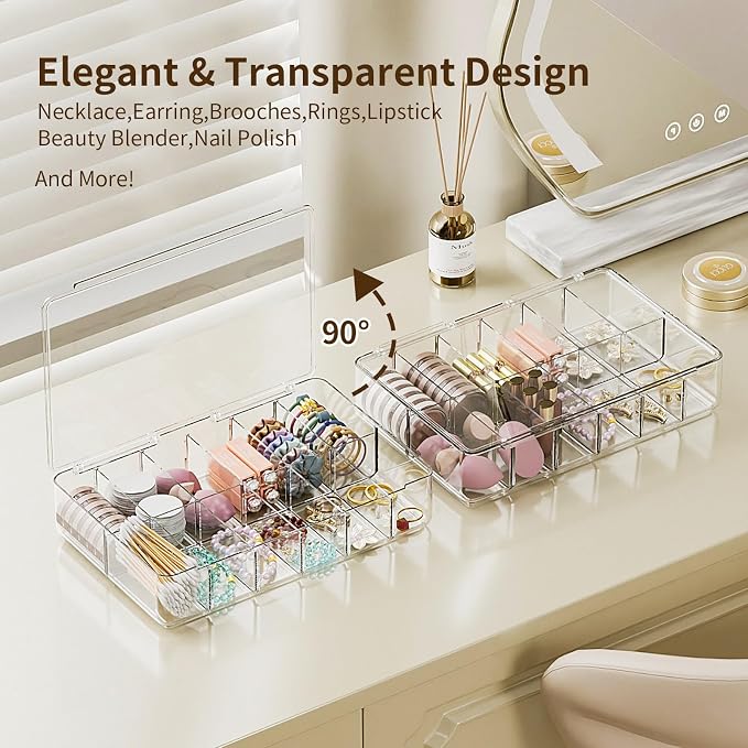 Clear Acrylic Makeup Organizer - Image 3