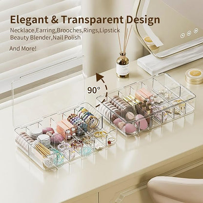 Clear Acrylic Makeup Organizer - Image 3