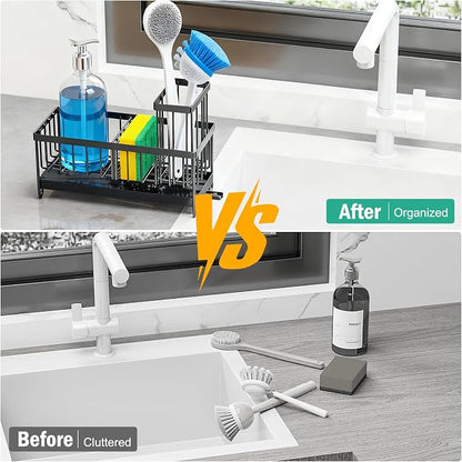 2 Pack Sponge Holder for Kitchen Sink, Sink Caddy Organizer - Image 4