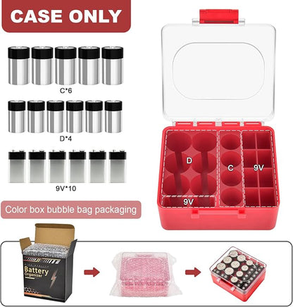 FULLCASE Battery Storage Organizer Box, Holder Container - Image 2