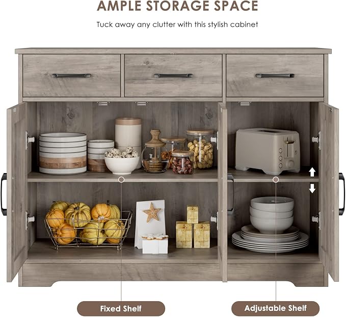 HOSTACK Kitchen Buffet Cabinet - Image 8