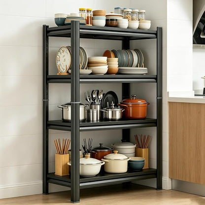 4 Tier Pot Pan Rack Adjustable Heavy Duty Pot and Pan Organier Storage Shelf by BezunyHeavyDutyShelving