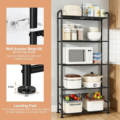 VTRIN Storage Shelves, 5 Tier Garage Shelving - Image 5