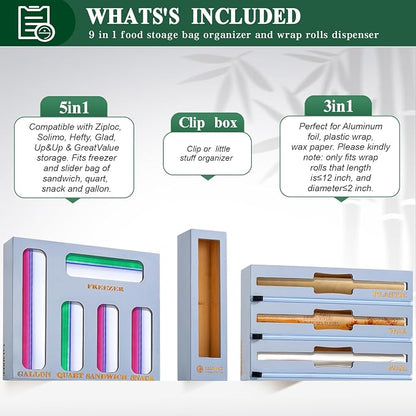Calmbee 9 in 1 Bamboo Storage Bag Organizer - Image 3