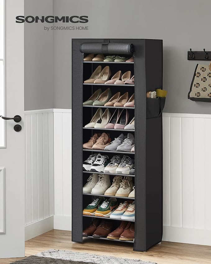 SONGMICS 10-Tier Shoe Rack, Shoe Storage Cabinet - Image 4
