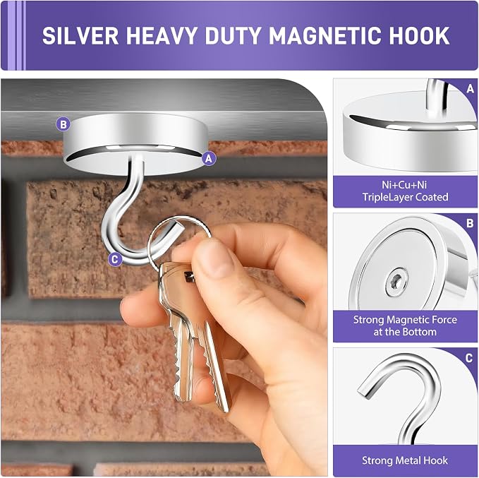 Neosmuk Magnetic Hooks Steel Tube Design - Image 4
