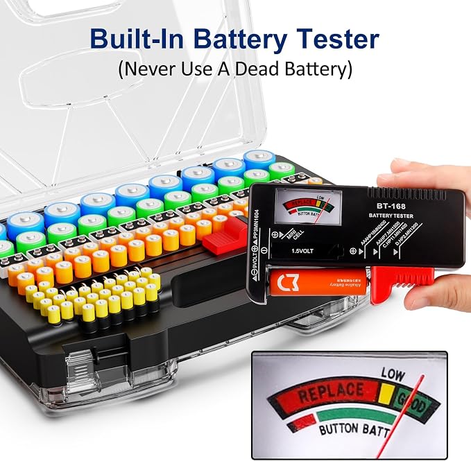 Battery Organizer Storage Holder Box Case - Image 7
