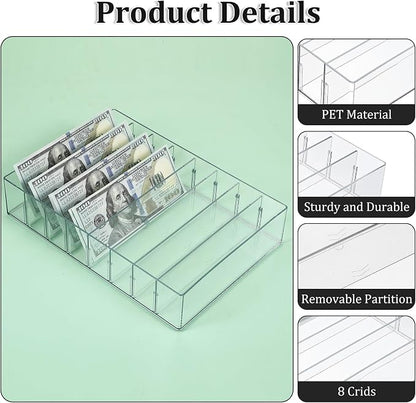 2 Packs Mail Organizer Plastic Cash Tray - Image 3