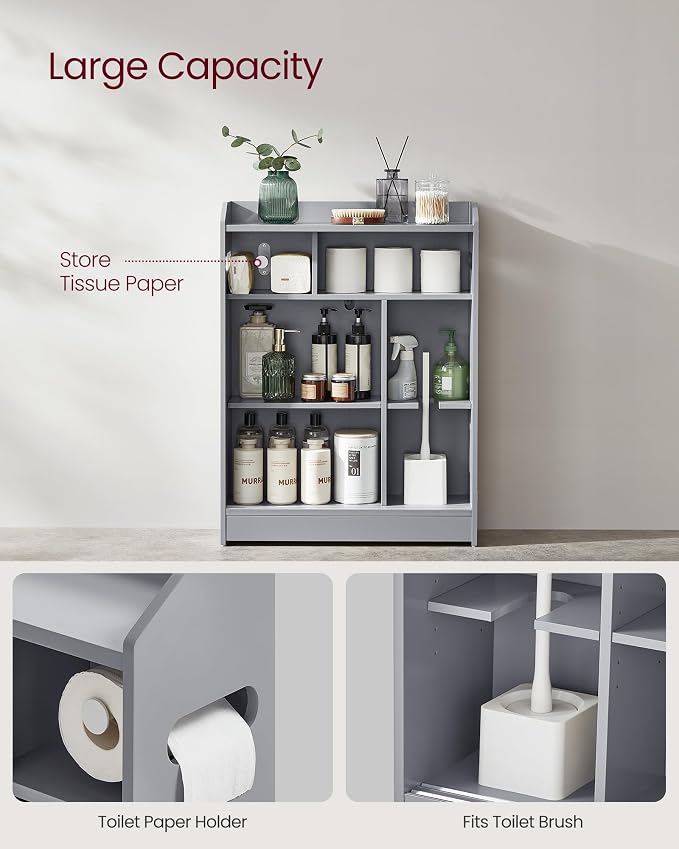 VASAGLE Narrow Storage Cabinet, Slim Floor Cabinet - Image 4