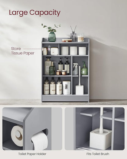 VASAGLE Narrow Storage Cabinet, Slim Floor Cabinet - Image 4