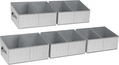 DIMJ Closet Storage Bins, 5 Pack Storage Baskets by DiMJ