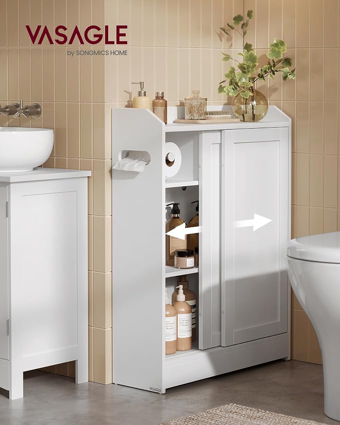 VASAGLE Narrow Storage Cabinet, Slim Floor Cabinet - Image 2