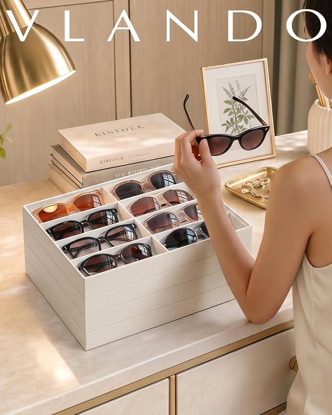 VLANDO Stackable Jewelry Tray, Drawer Organizer - Image 5