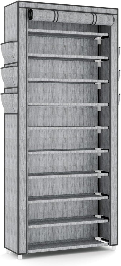VTRIN Vertical Narrow Shoe Rack Organizer Tall Shoe Rack - Image 8