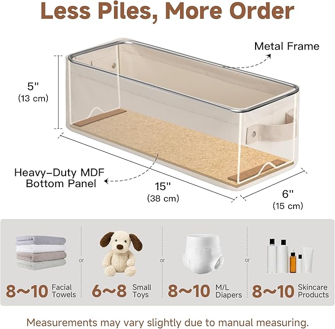StorageWorks Narrow Storage Bins, Small Basket - Image 2