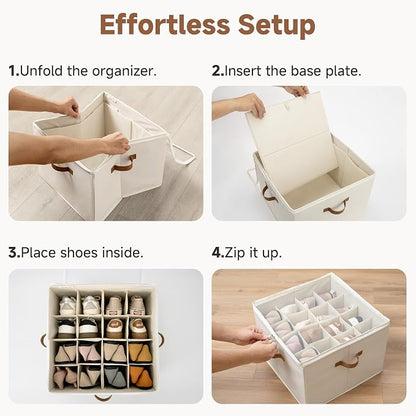 StorageWorks 2 Pack Shoe Organizer - Image 6