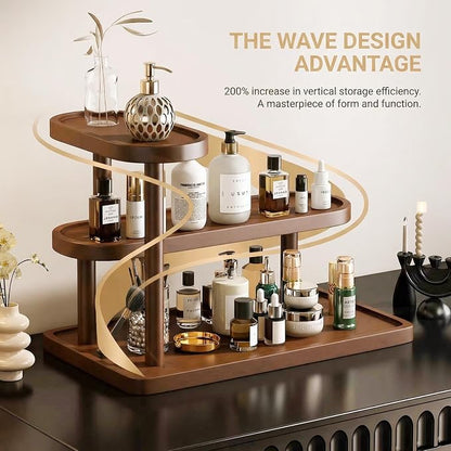 GDQ Wooden Display Organizer Stand, Perfume Organizer, Tea Set, Open Design - Image 7