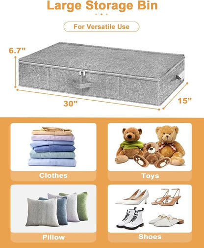 punemi Under Bed Storage, 3 Pack Underbed Storage Container Bags - Image 5