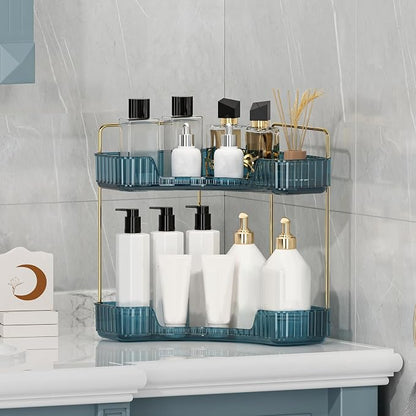 Corner Bathroom Counter Organizer Bathroom Countertop Shelf Makeup Organizer - Image 5
