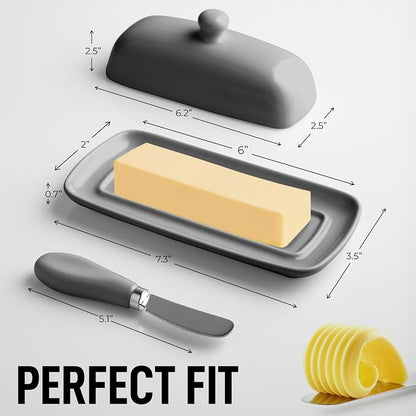 Zulay Butter Dish With Lid For Countertop - Image 3