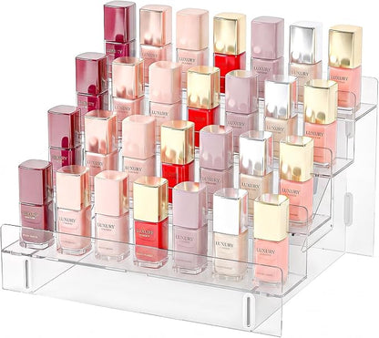 Acrylic Clear Nail Polish Organizer Holder, Gel Nail Polish Table Display by Ausalivan