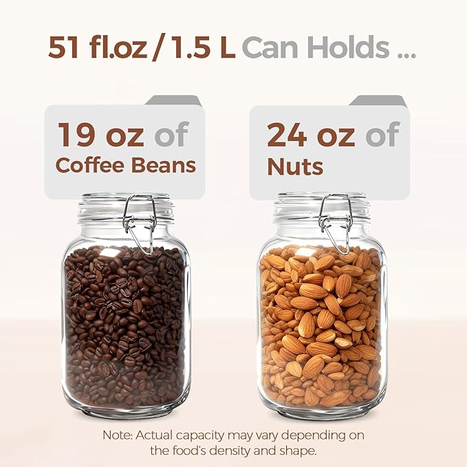 ComSaf Airtight Glass Canister Set of 3 - Image 5