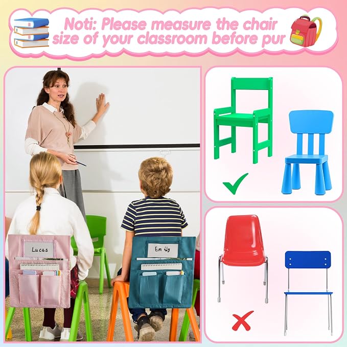 gisgfim 24 Pcs Small Chair Pockets - Image 6