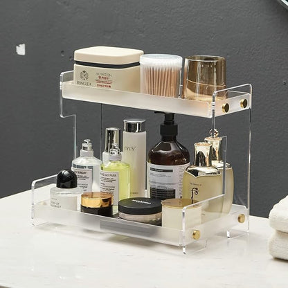 Bathroom Organizer Countertop, 2 Tier Bathroom Counter Organizer Kitchen Spice - Image 7