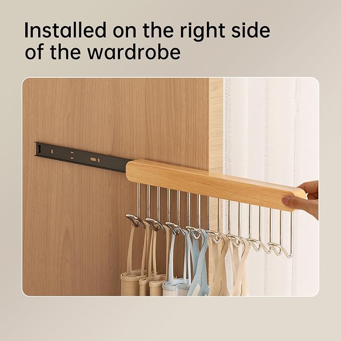 16.2 inch valet rods for closets, extendable and pull-out wardrobe pole for - Image 3