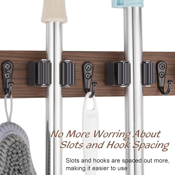 Mop and Broom Holder Wall Mount - Image 4