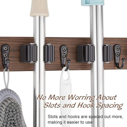 2 Pack Mop Broom Holder Wall Mount - Image 5